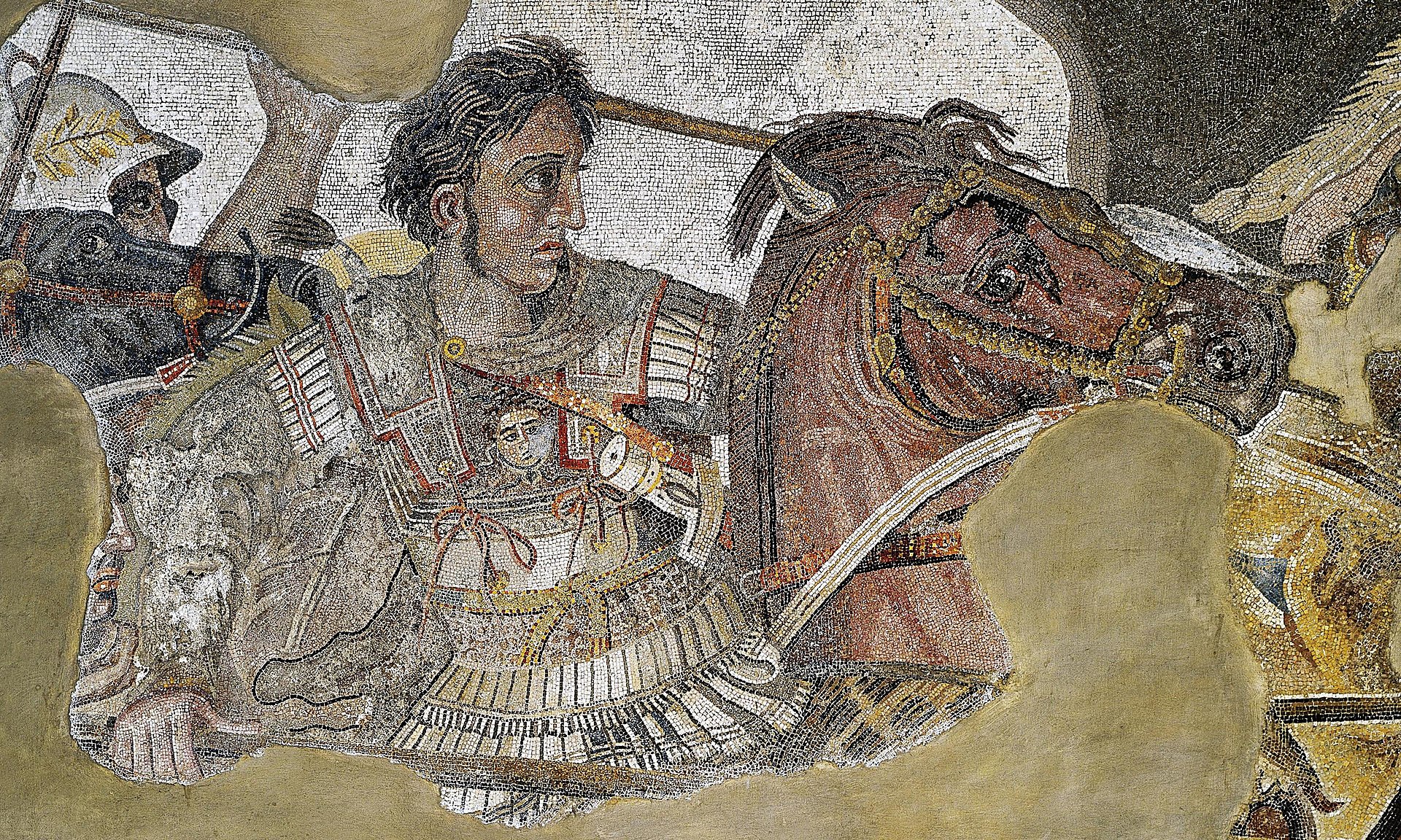 Alexander. House of the Faun Pompeii mosaic ca. 100