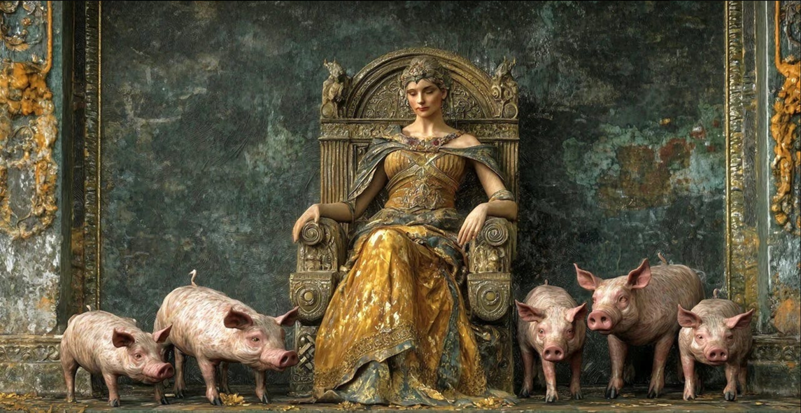 Circe and the pigs