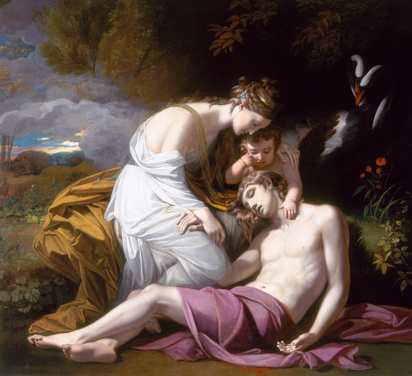 Venus Lamenting the Death of Adonis by Benjamin West 1768