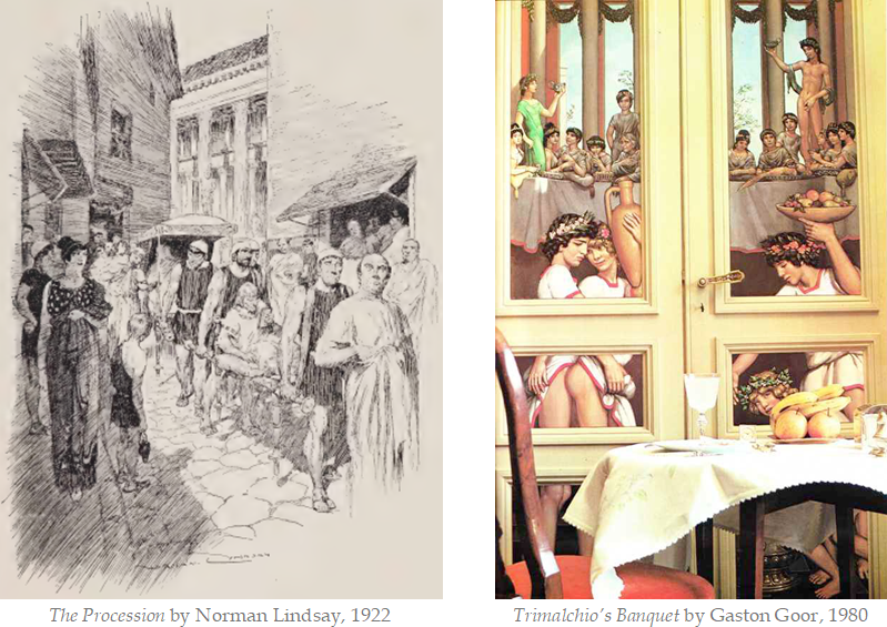 Petronius 28. The Procession  Ts banquet by Goor