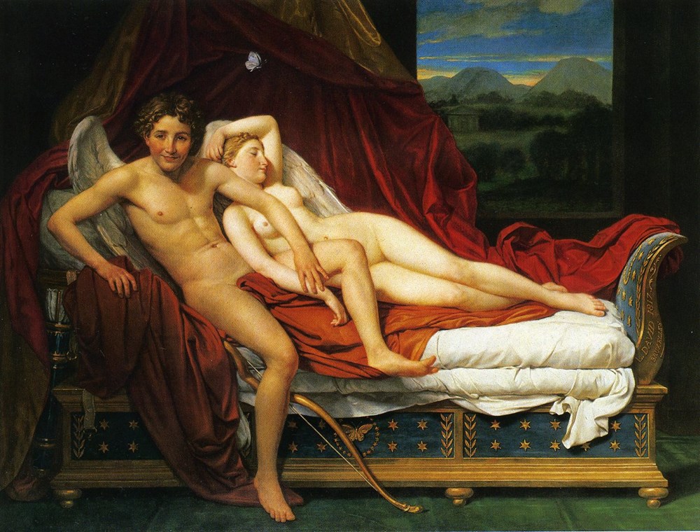 David Jacques Louis. Cupid and Psyche 1817