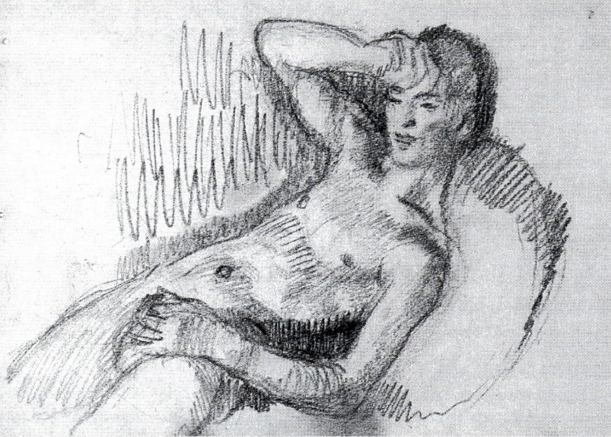 Enckell Magnus. Faun sketch. 1914