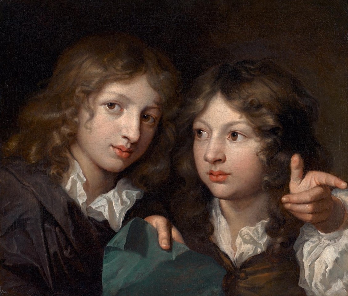 Hoffmann Georg Andreas Portrait of Two Boys 1783