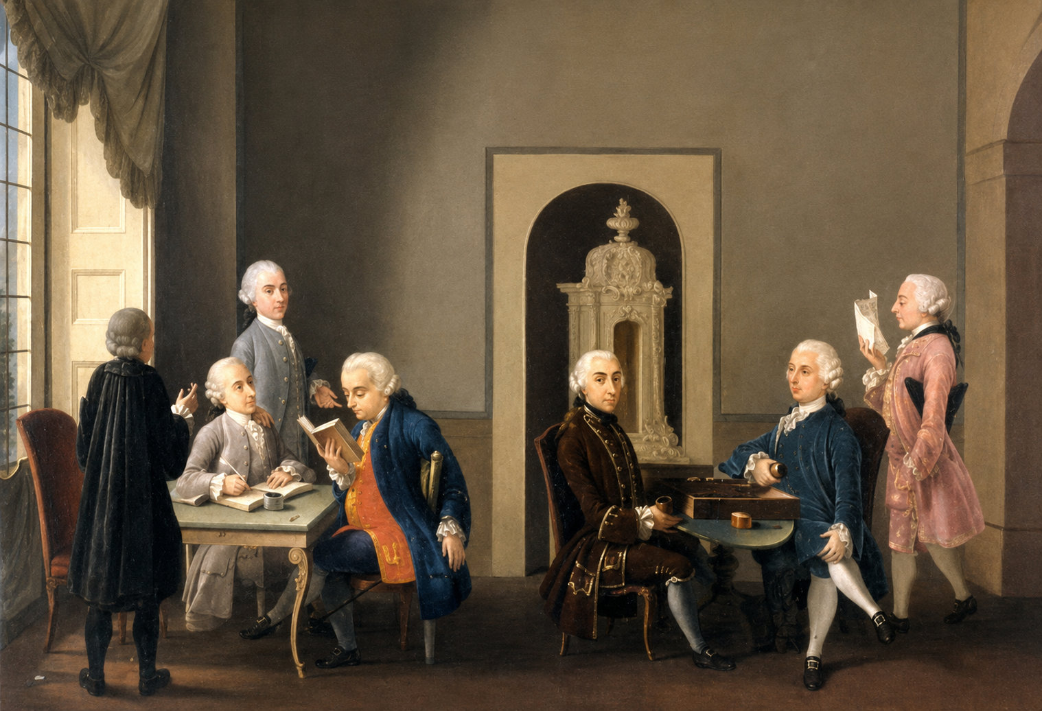 Riunione dellAccademia dei Pugni By Antonio Perego. Beccaria 4th