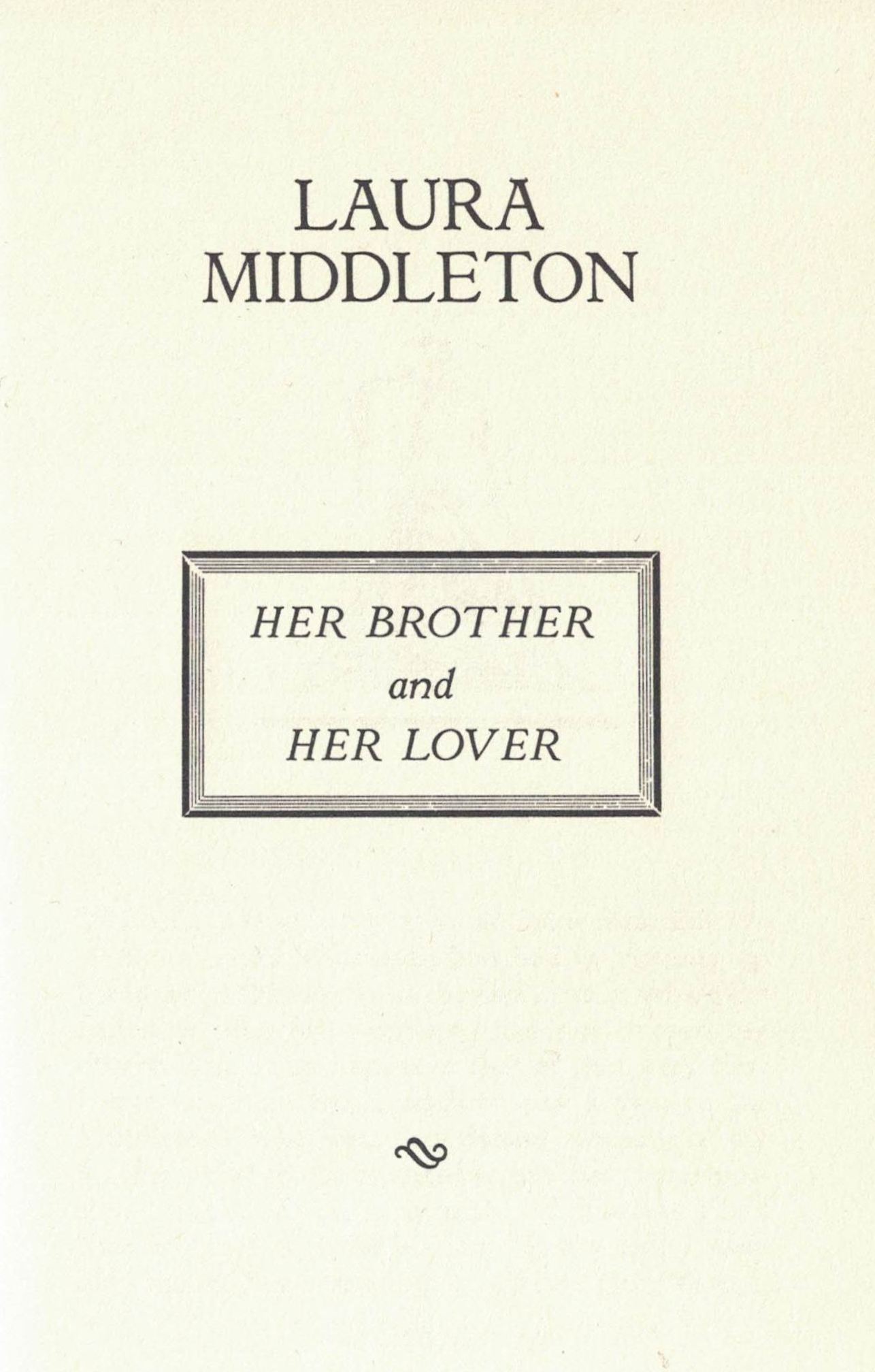 Anon. Laura Middleton. Title page